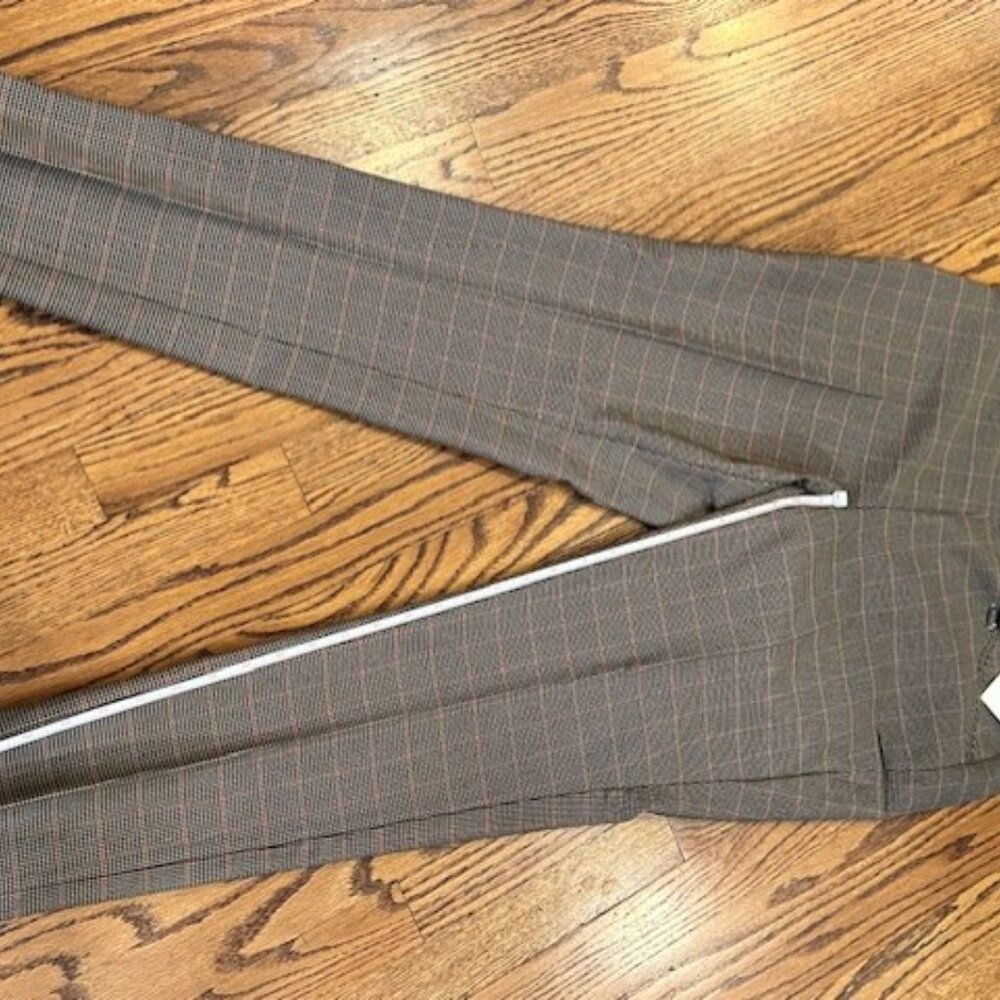 NWT Anne Klein Dressy Slim Ankle Houndstooth Pants Size L - Picture 11 of 12